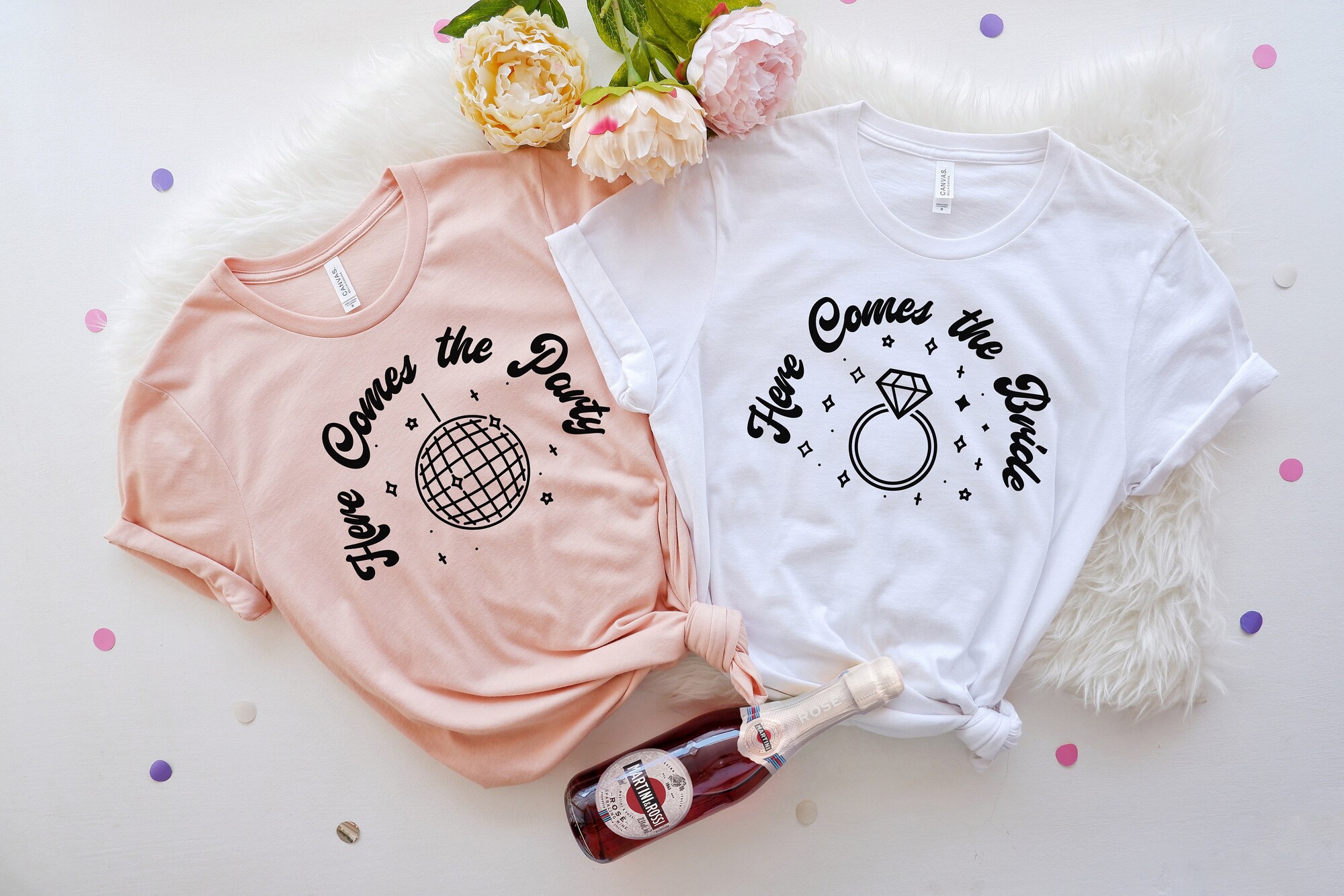 Here Comes The Bride Shirt - Bachelorette Bridal Party & Wedding Gifts image 3