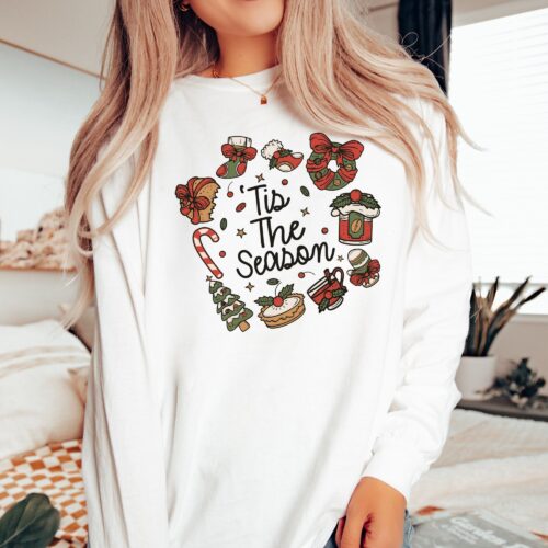 Tis The Season Christmas Shirt: Cozy Holiday Apparel" image 0