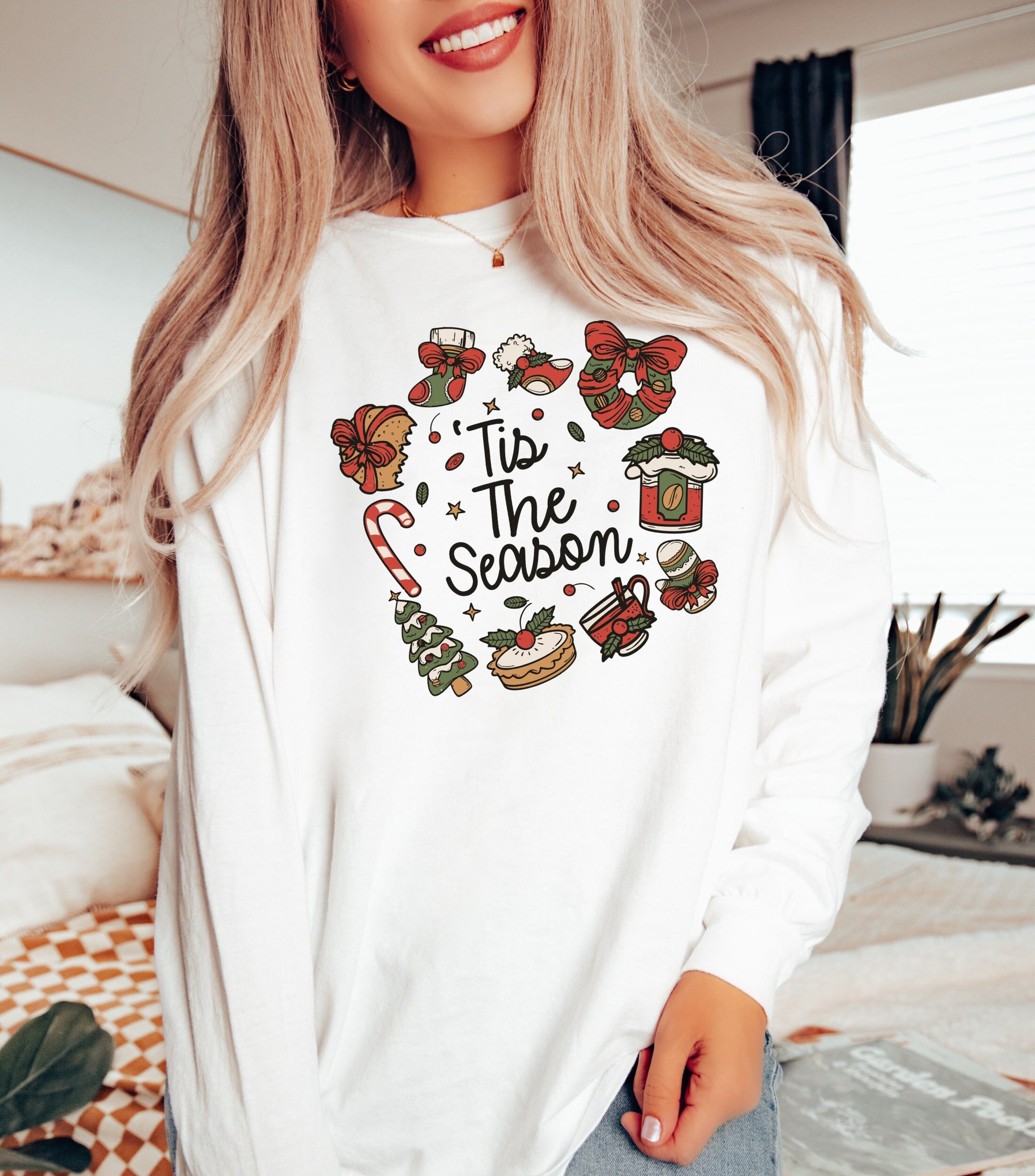 Tis The Season Christmas Shirt: Cozy Holiday Apparel" image 0