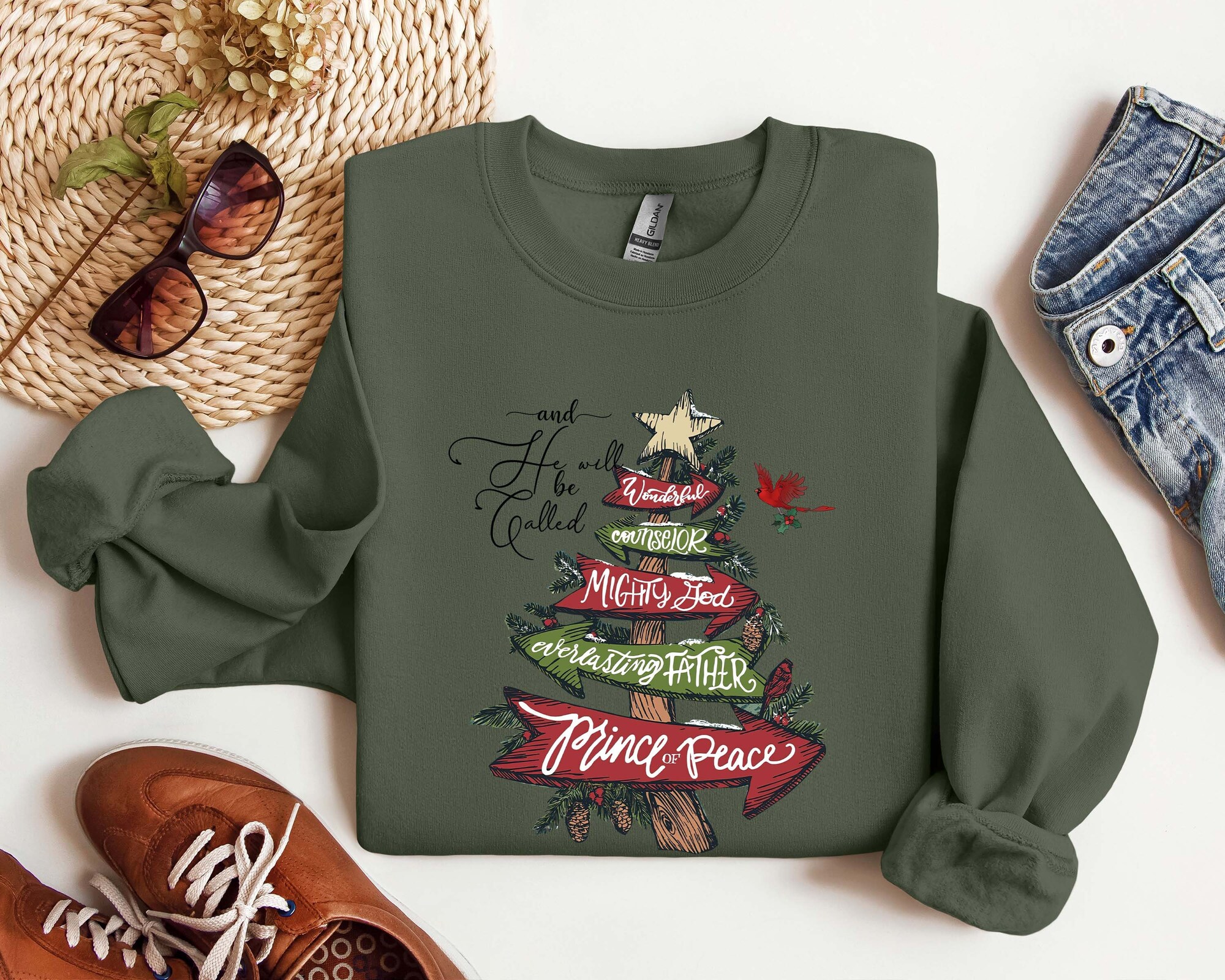 Jesus Is The Reason For The Season Sweatshirt | Christian Christmas Gift image 0