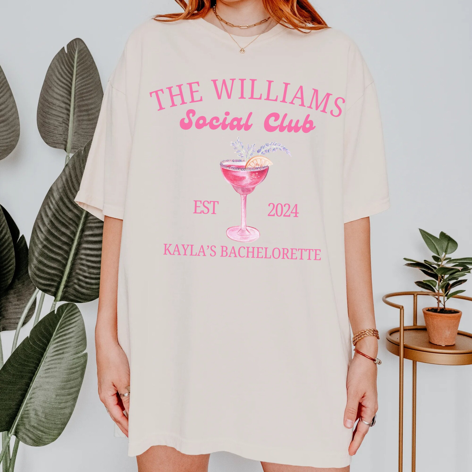 Custom Name Cocktail Bachelorette Shirt image 2