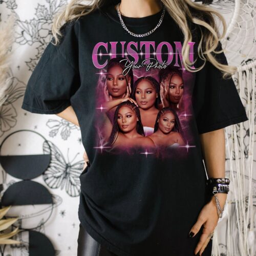 Custom Bootleg Rap Tee & Photo - 90s Vintage Graphic Tshirt image 0