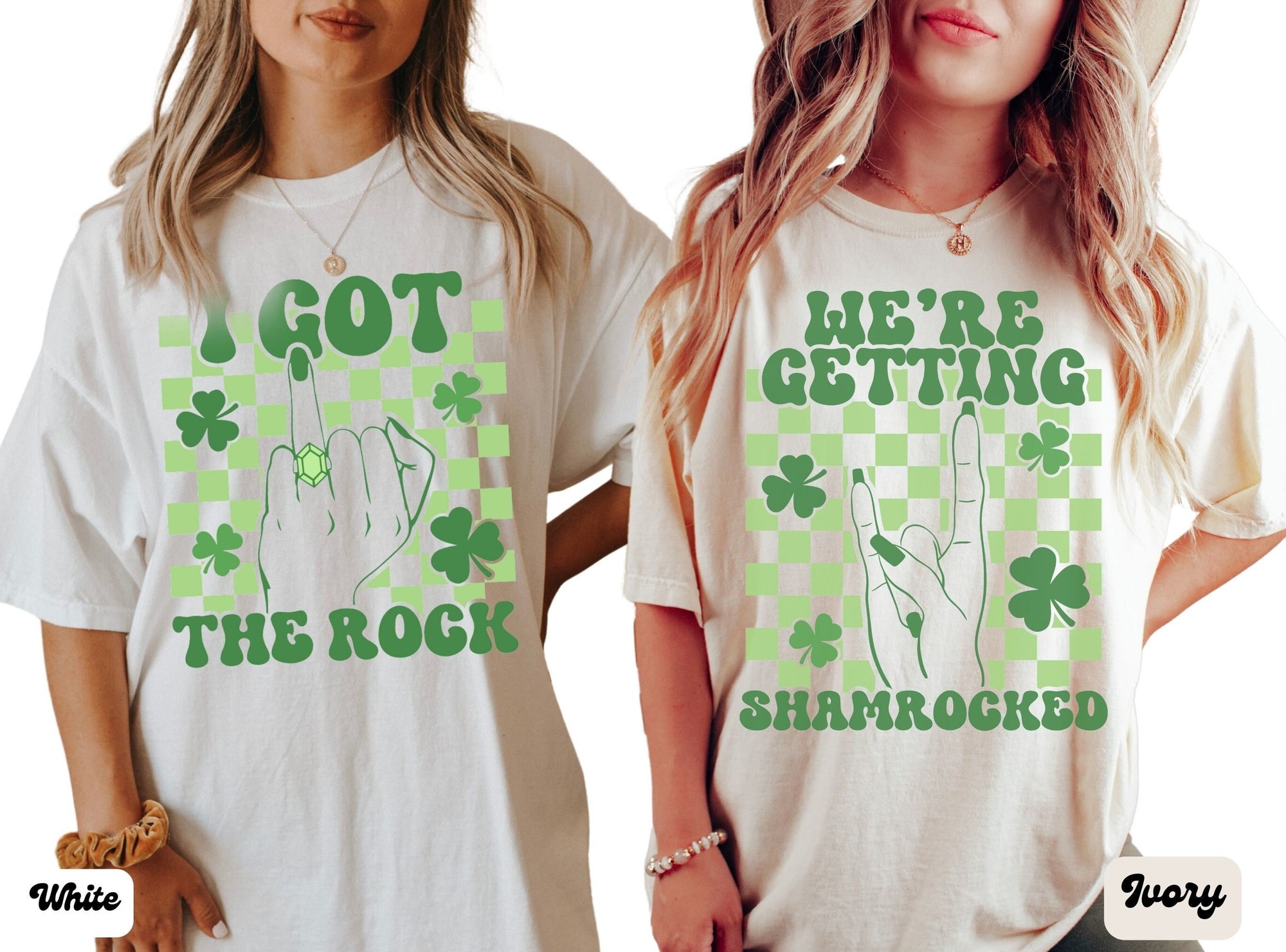 St. Patrick's Bachelorette Shirts - Get Shamrocked Irish Tees image 1