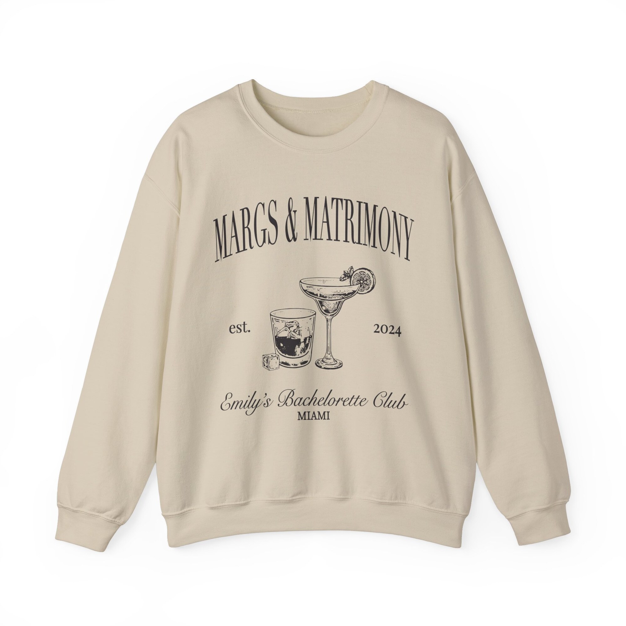 Cocktail Bachelorette Sweatshirt - Custom The Bach Club Tee image 2