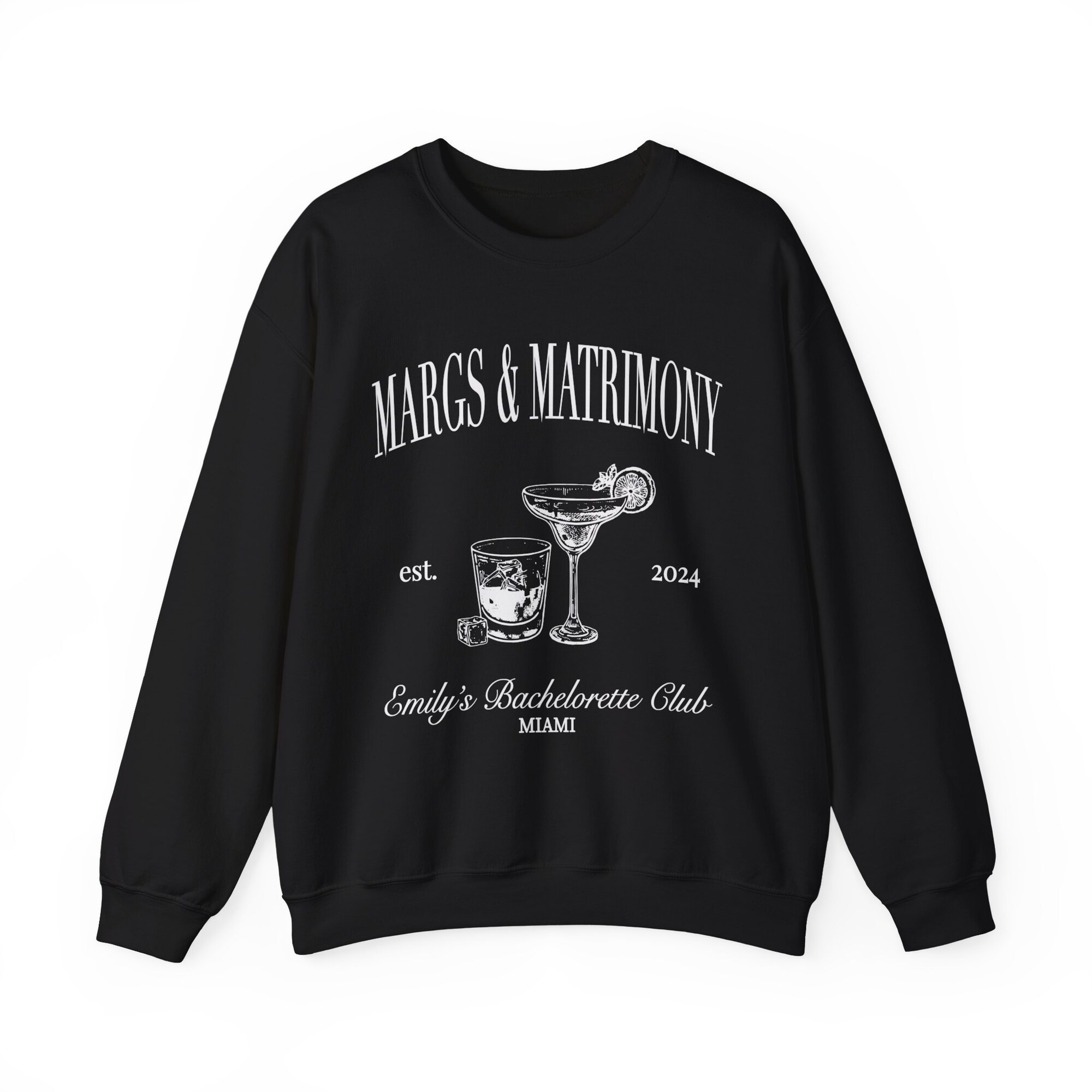 Cocktail Bachelorette Sweatshirt - Custom The Bach Club Tee image 6