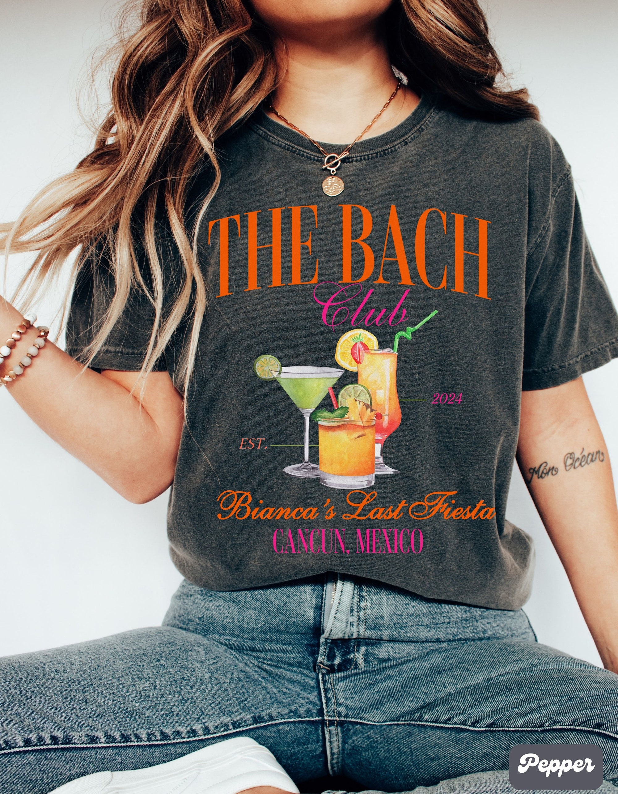 Fiesta & Tequila Bachelorette Party Shirts - Mexico Girls Trip image 2