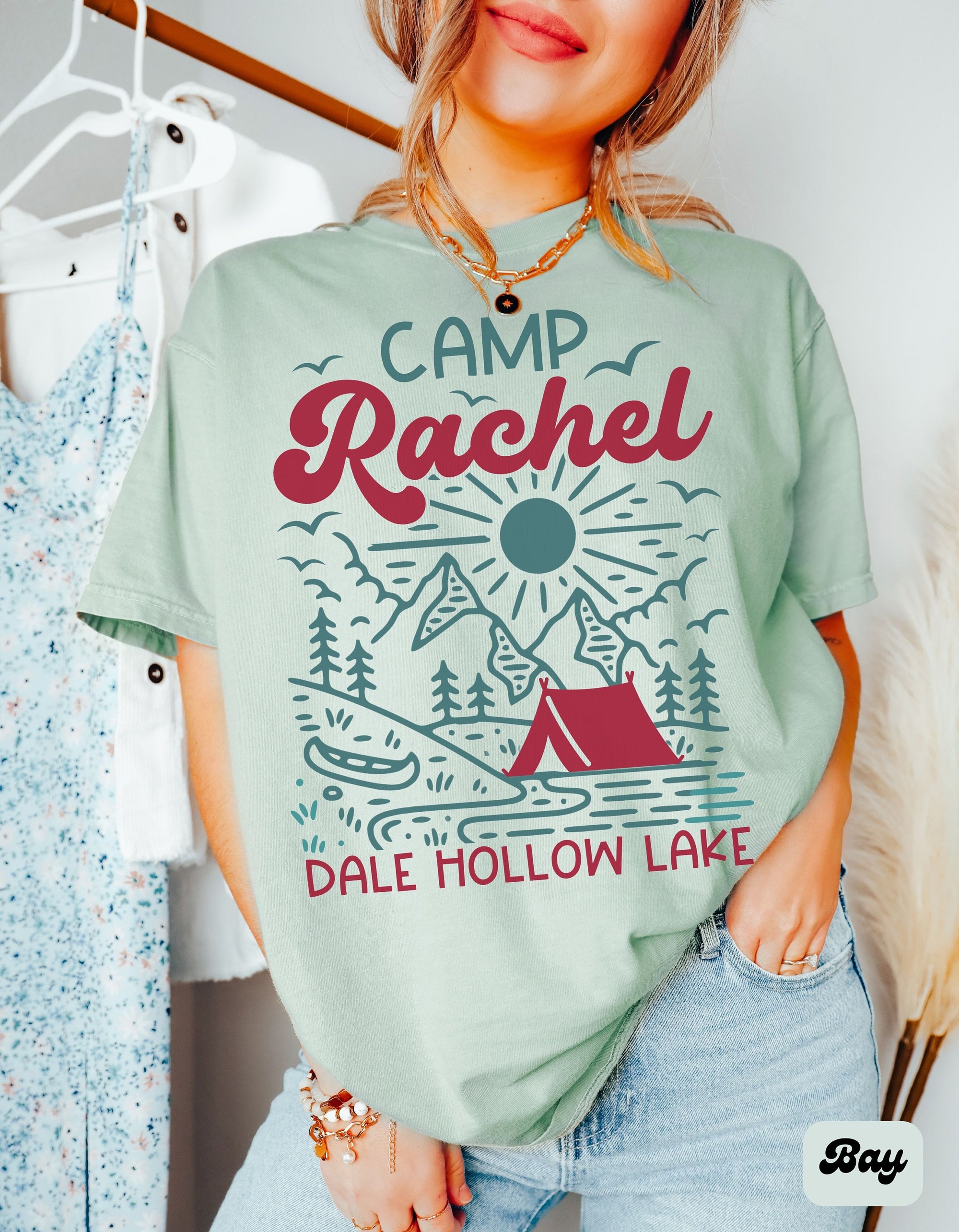 Retro Camp & Outdoor Mountain Bachelorette Party Tees image 1