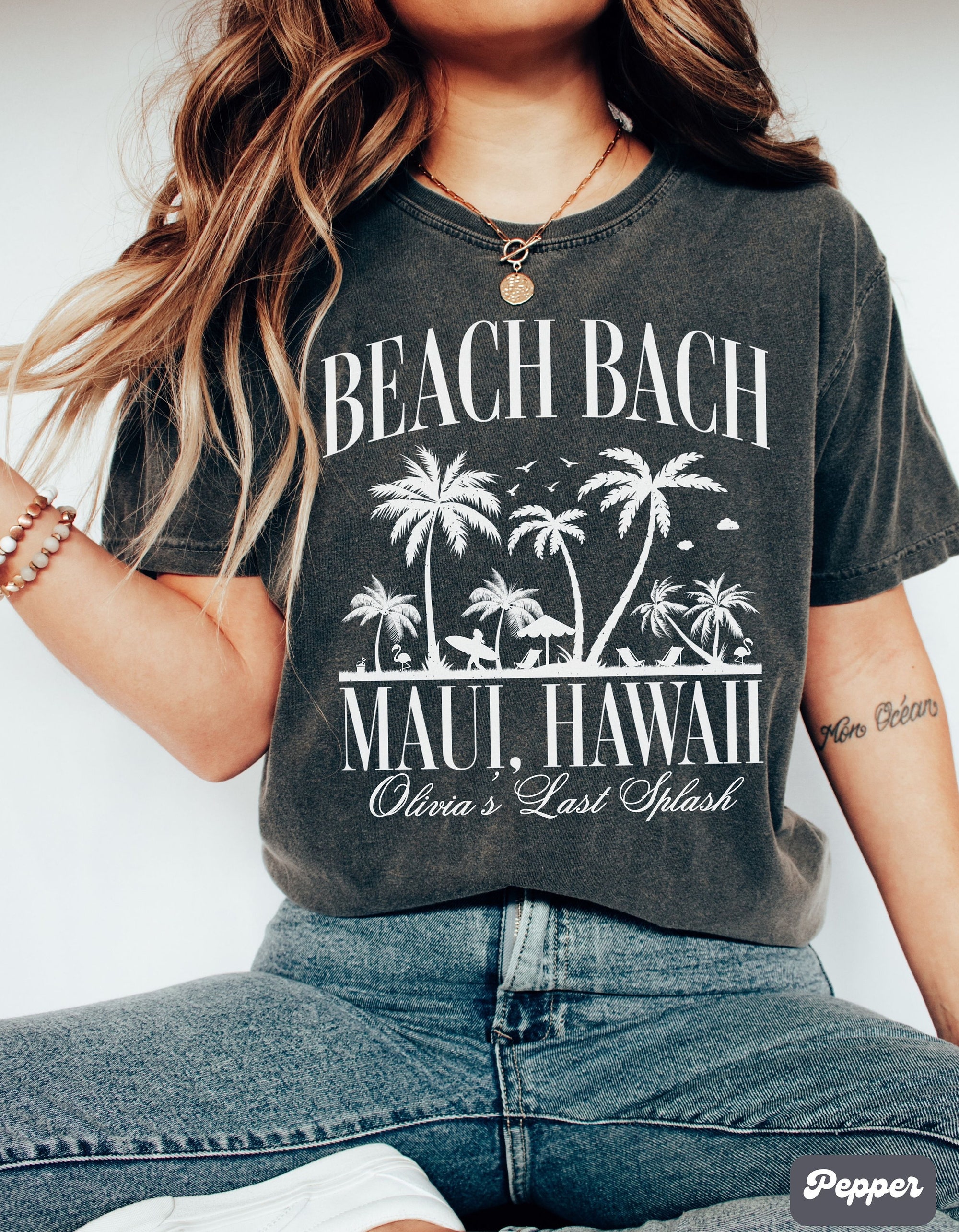 Hawaii Bachelorette: Tropical Bride & Girls Trip Shirts image 5