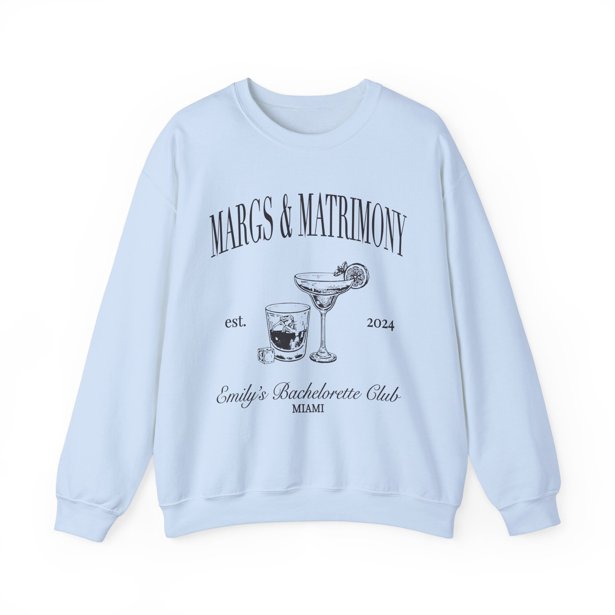 Cocktail Bachelorette Sweatshirt - Custom The Bach Club Tee image 3