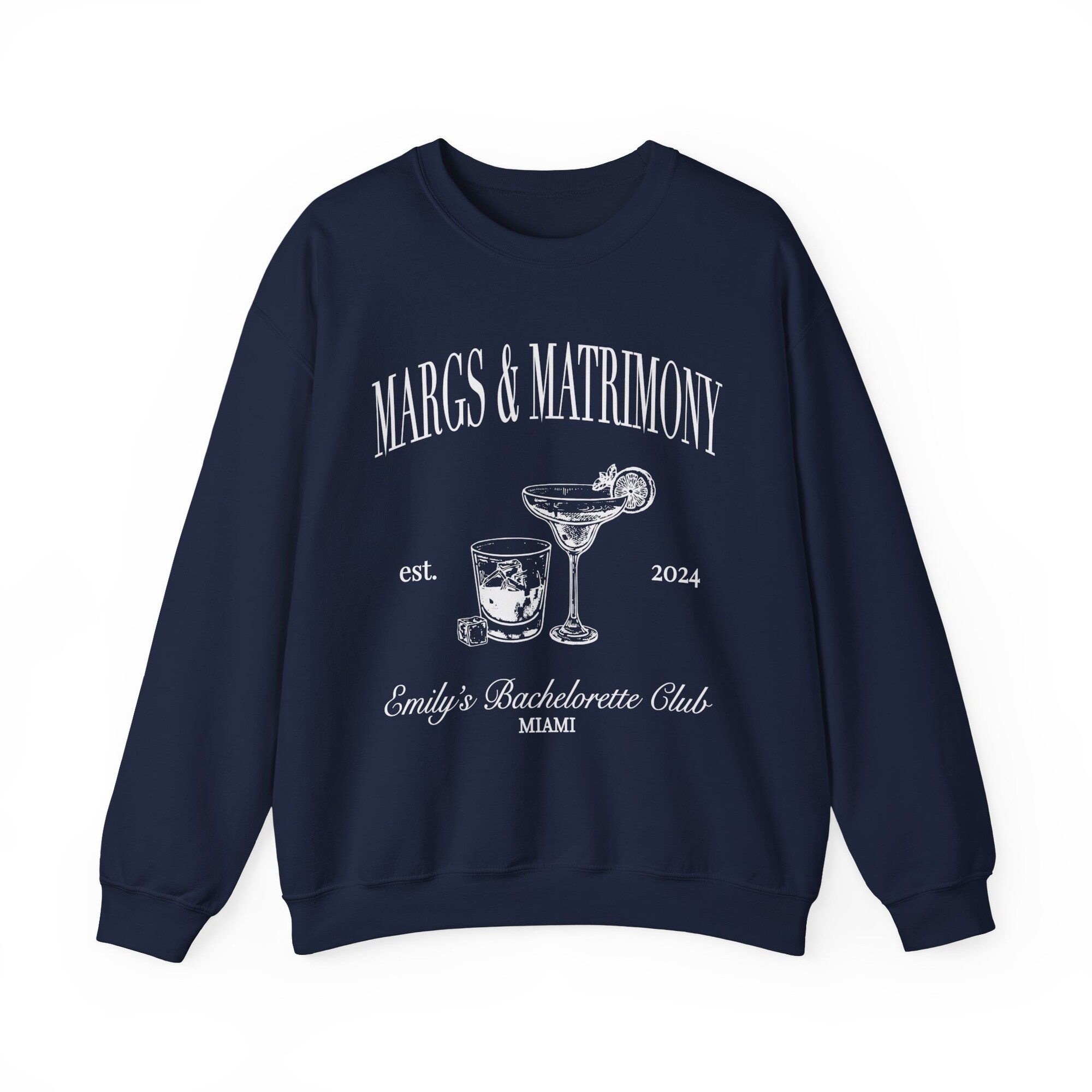 Cocktail Bachelorette Sweatshirt - Custom The Bach Club Tee image 4