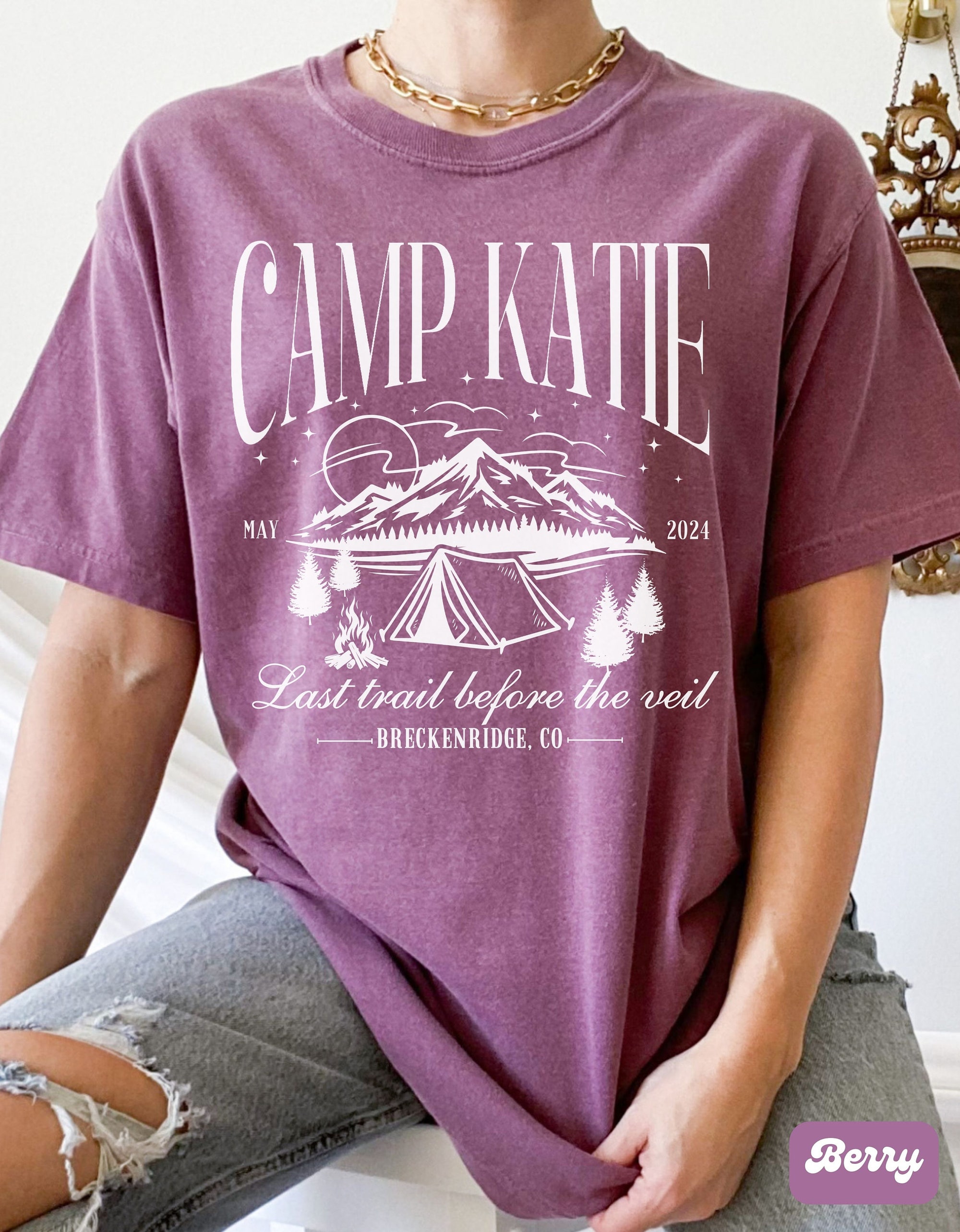 Luxury Camping & Hiking Bachelorette Tees - Mountain Bride Gifts image 4