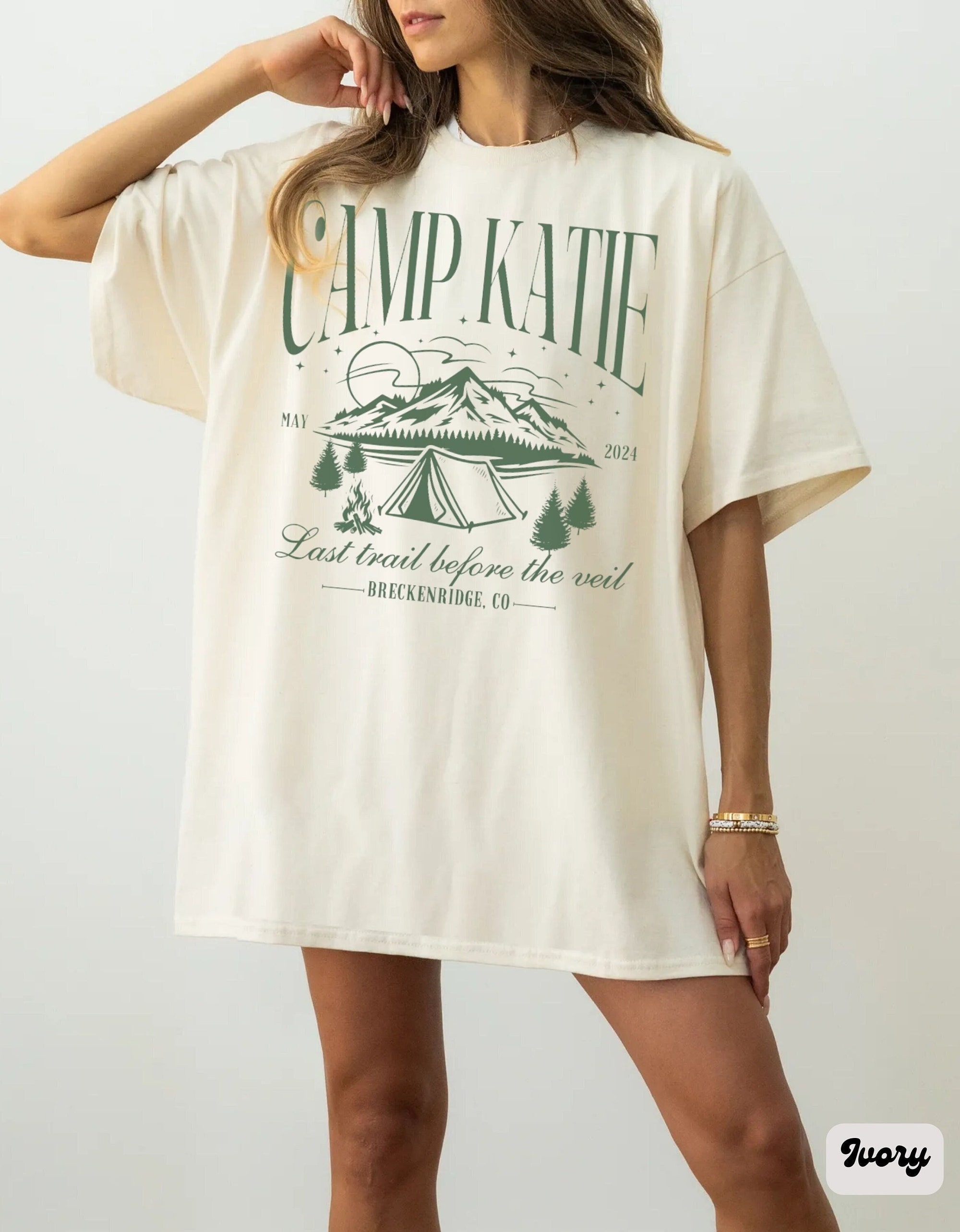 Luxury Camping & Hiking Bachelorette Tees - Mountain Bride Gifts image 0
