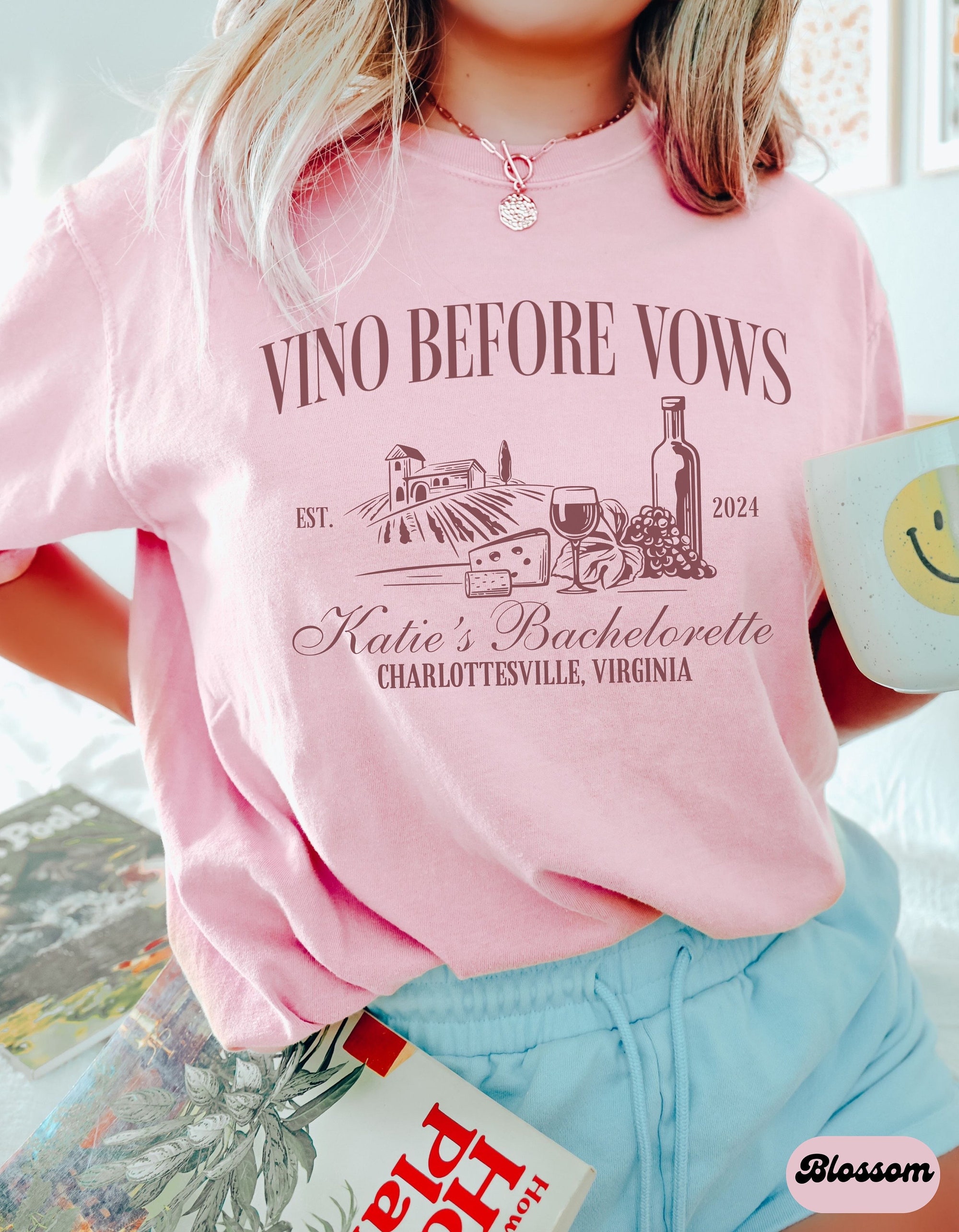 Napa Winery Bachelorette & Custom Wine Tasting Party Tees image 3