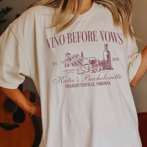 Napa Winery Bachelorette & Custom Wine Tasting Party Tees image 0