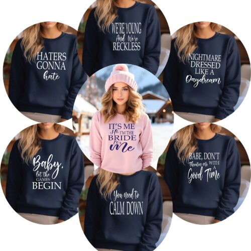 Bachelorette Love Story & Music Lyric Sweatshirts - Girls Trip & Bridal image 0