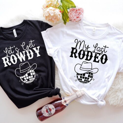 Last Rodeo Bachelorette: Western Shirts Country Wedding Gifts image 0