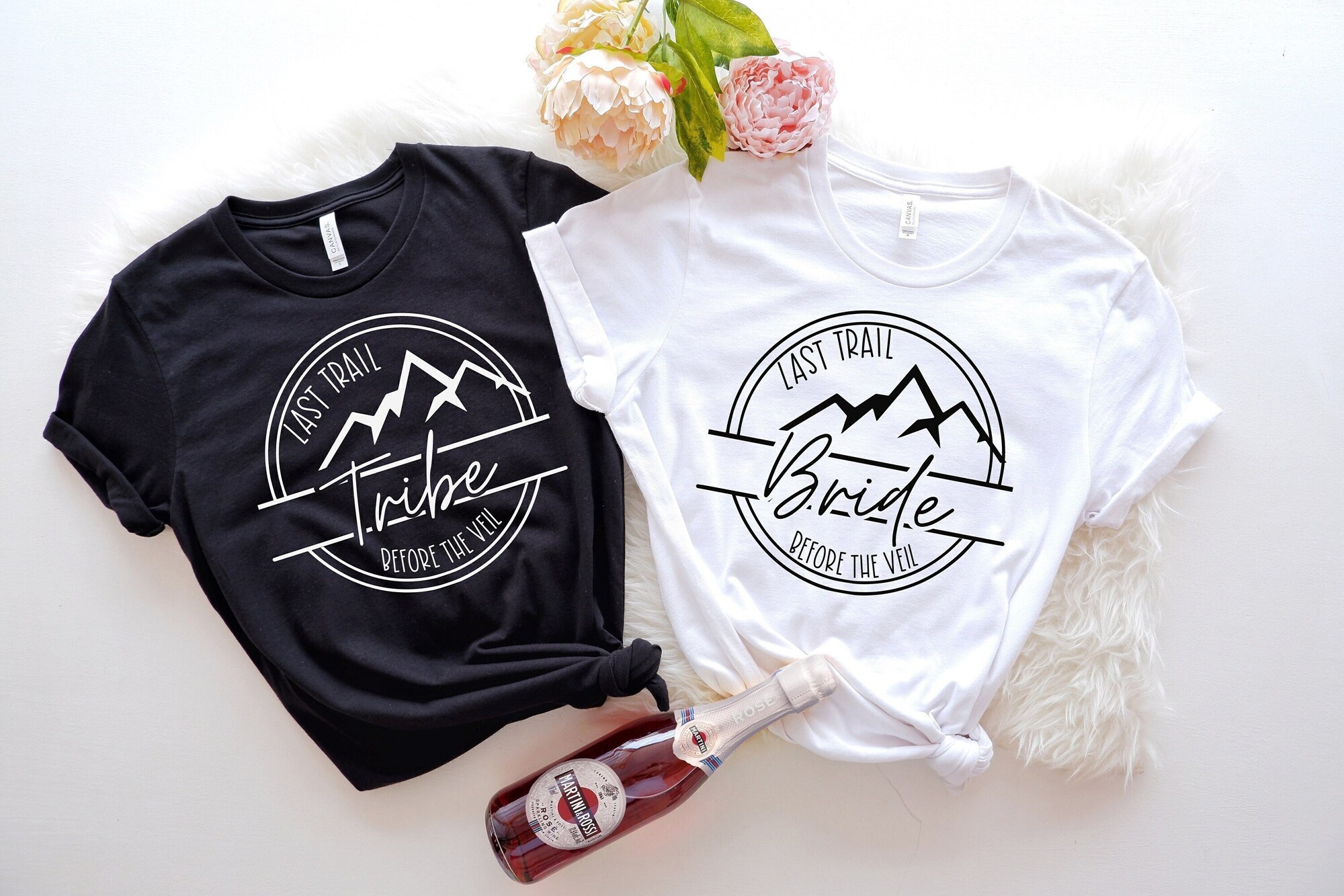 Outdoor Bachelorette: Hiking Bride & Tribe Shirts Wedding Gift image 0