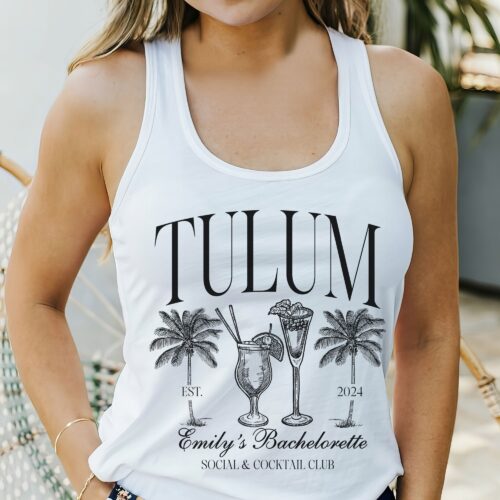 Tulum Beach Bachelorette: Custom Tees & Luxury Party Shirts image 0