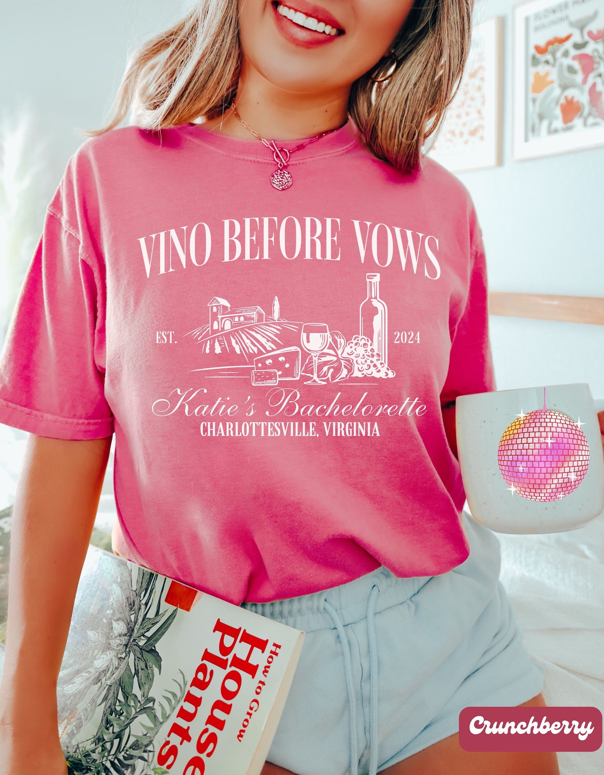 Napa Winery Bachelorette & Custom Wine Tasting Party Tees image 5