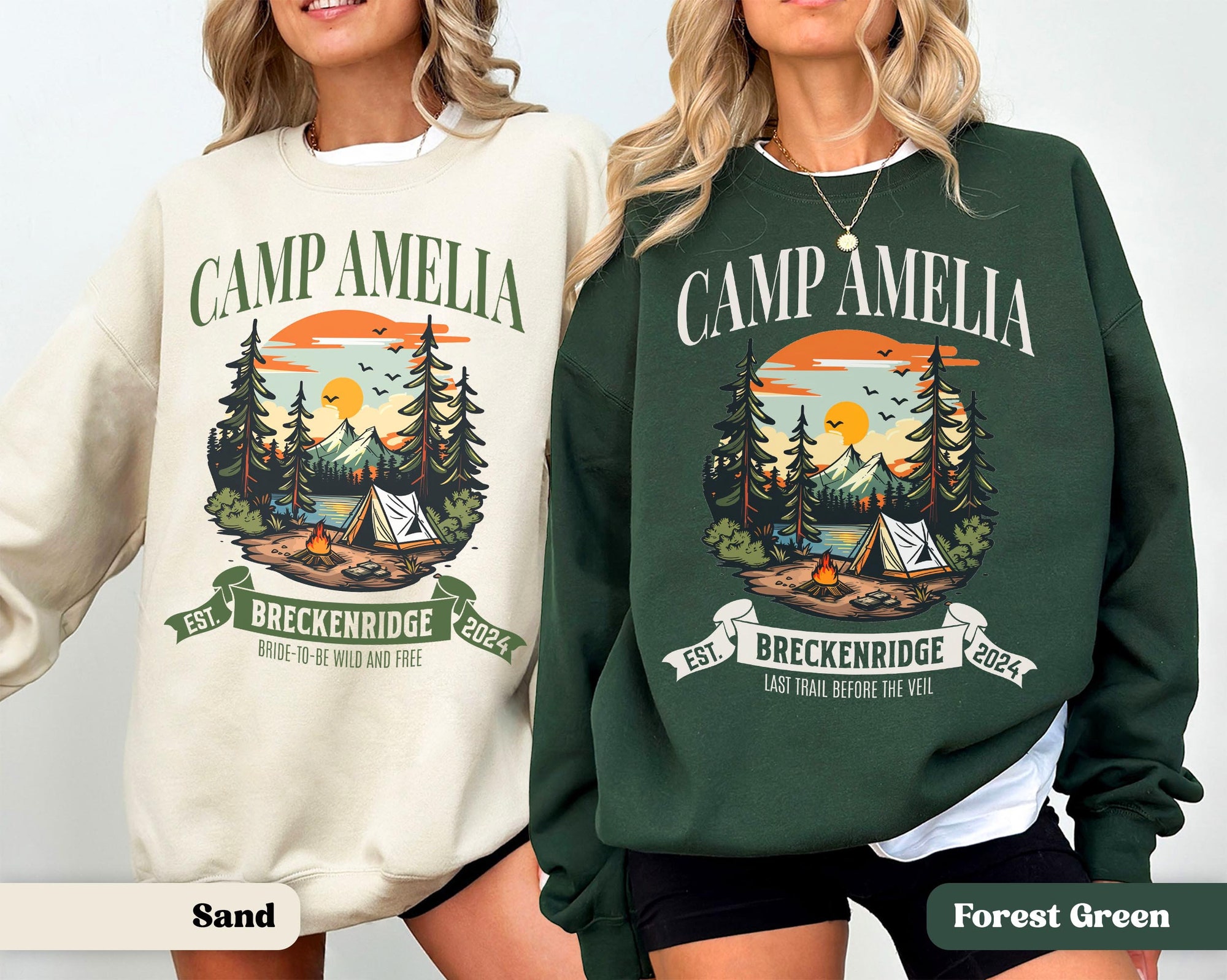 Camp Bachelorette Sweatshirts: Custom Mountain & Hiking Gear image 3