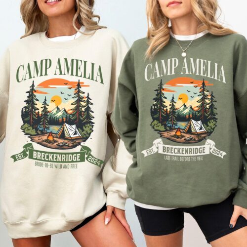 Camp Bachelorette Sweatshirts: Custom Mountain & Hiking Gear image 0