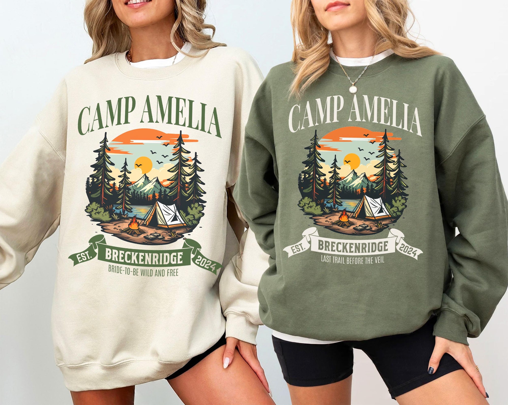 Camp Bachelorette Sweatshirts: Custom Mountain & Hiking Gear image 0
