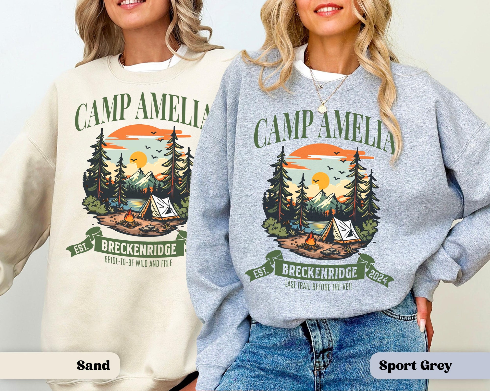 Camp Bachelorette Sweatshirts: Custom Mountain & Hiking Gear image 8