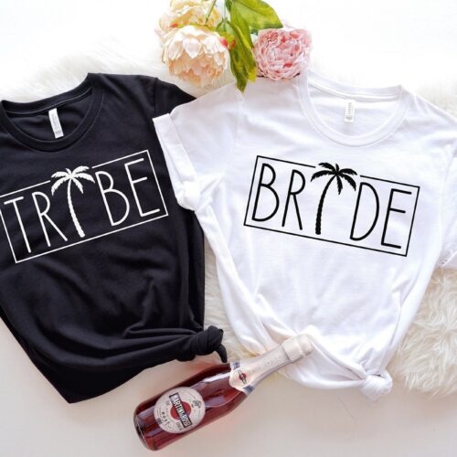 Bride Tribe & Beach Wedding Shirts Bachelorette & Bridal Gifts image 0