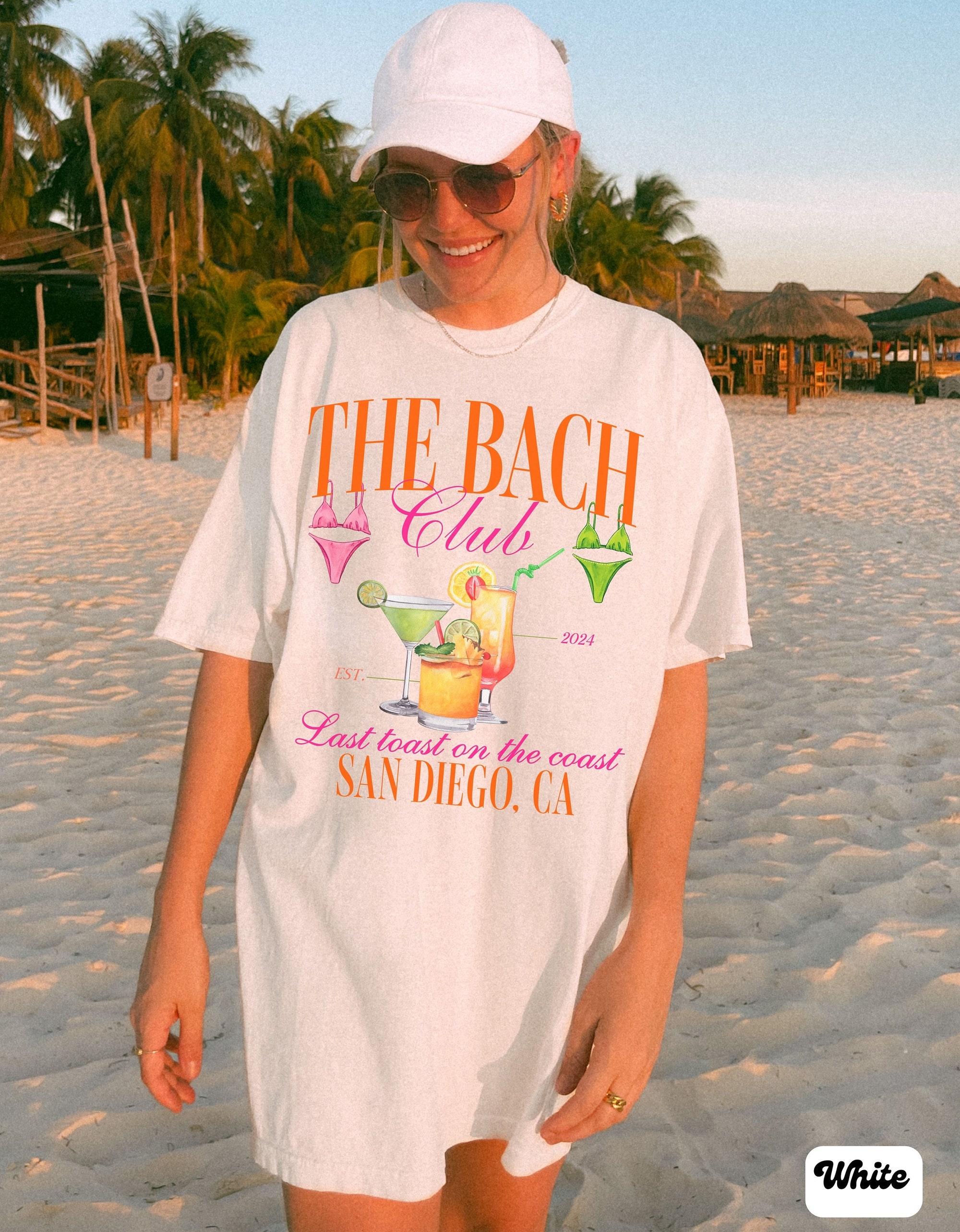 Custom Beach Bachelorette Party Shirts - Last Toast Tees image 4