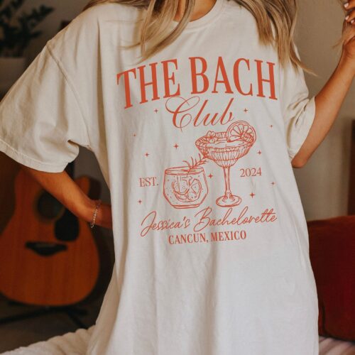 The Bach Club - Custom Beach Bachelorette & Bride Shirts image 0