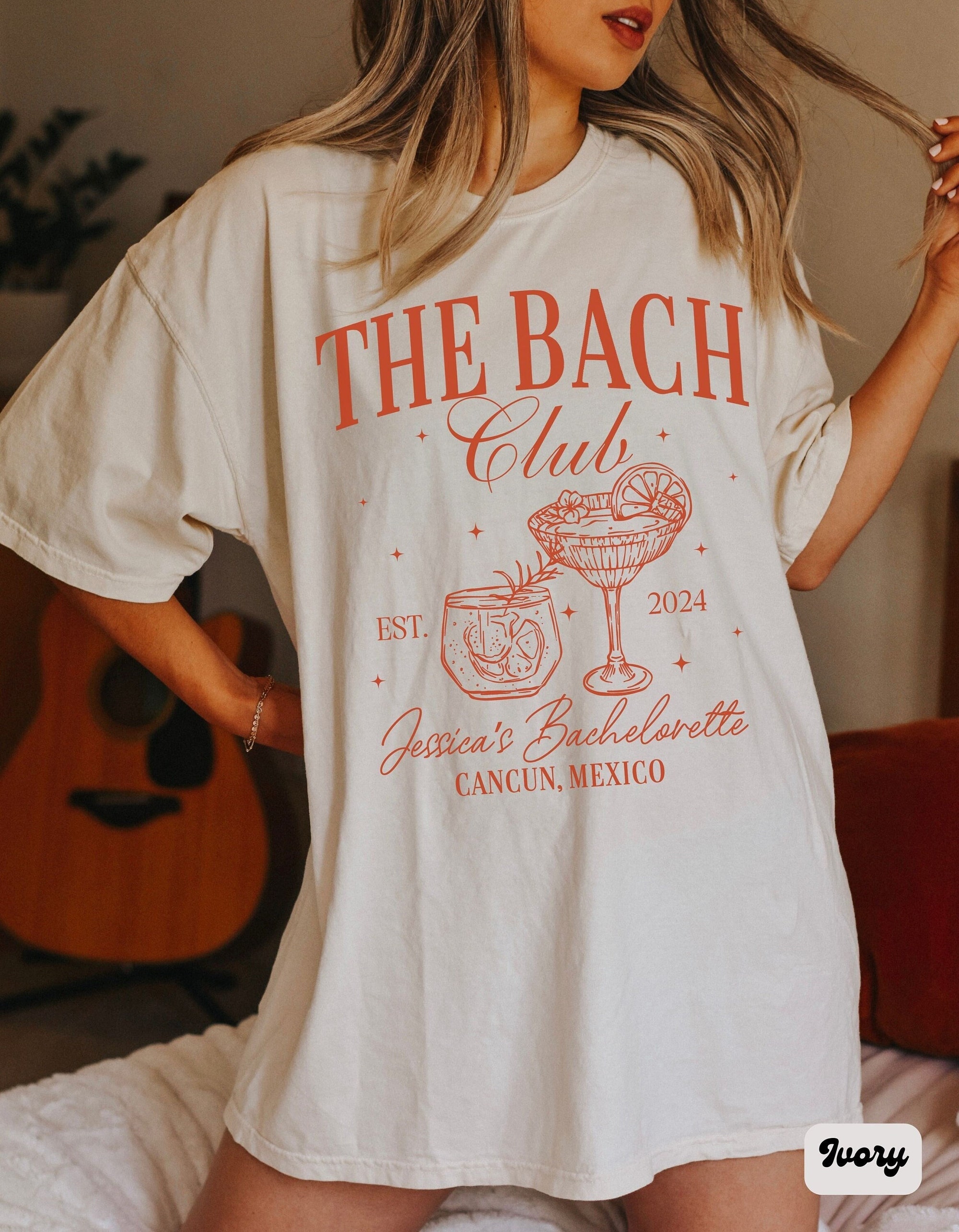 The Bach Club - Custom Beach Bachelorette & Bride Shirts image 0