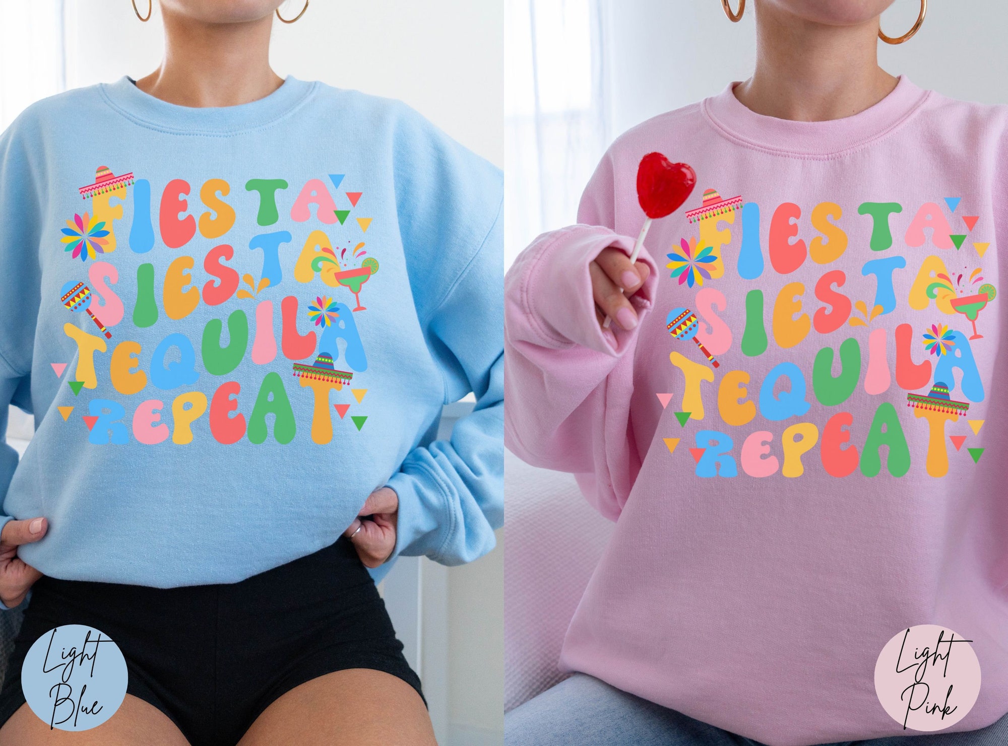 Final Fiesta Bachelorette Sweatshirts - Funny Mexico Bridal Tees image 4