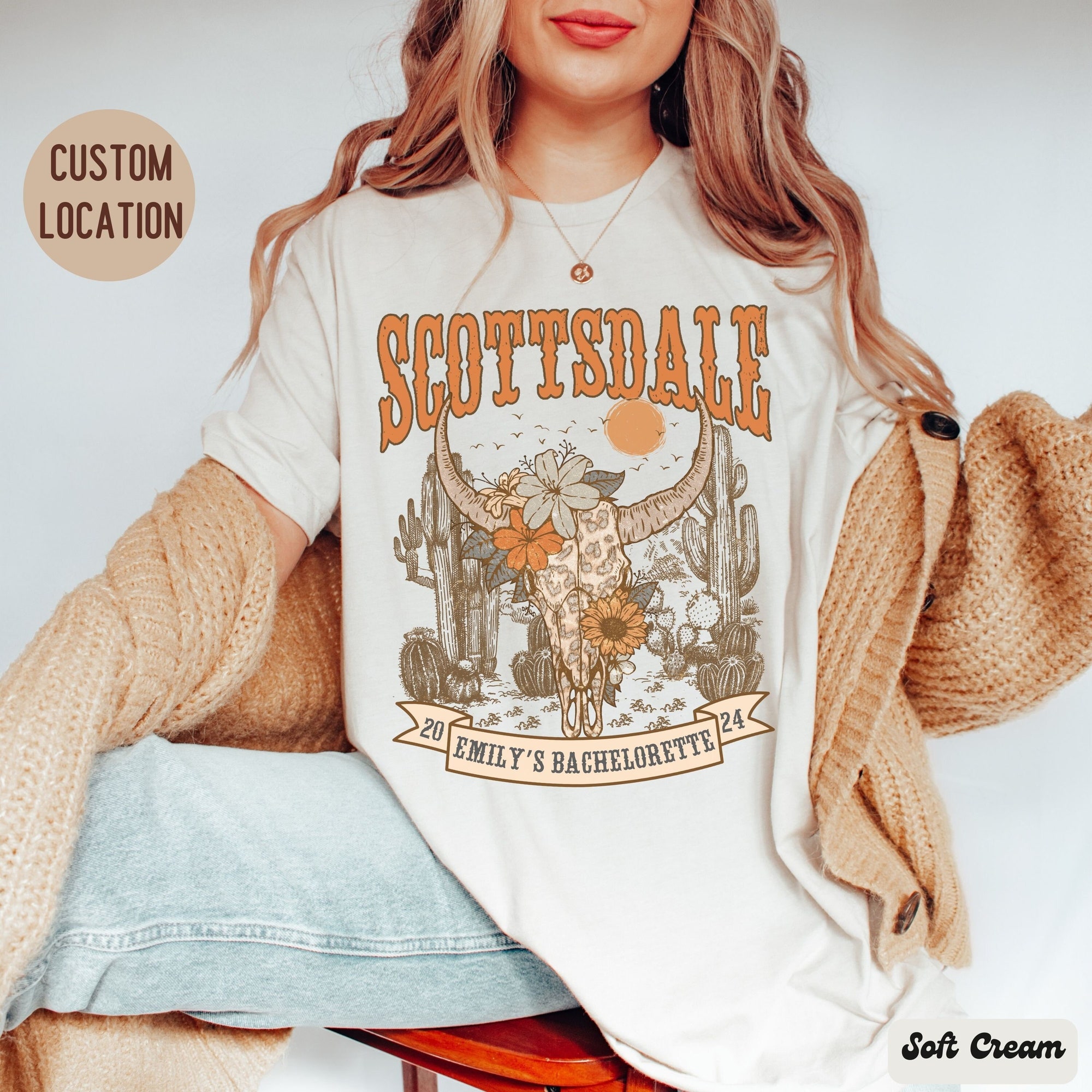 Retro Scottsdale Bachelorette & Arizona Bach Trip Shirts image 2