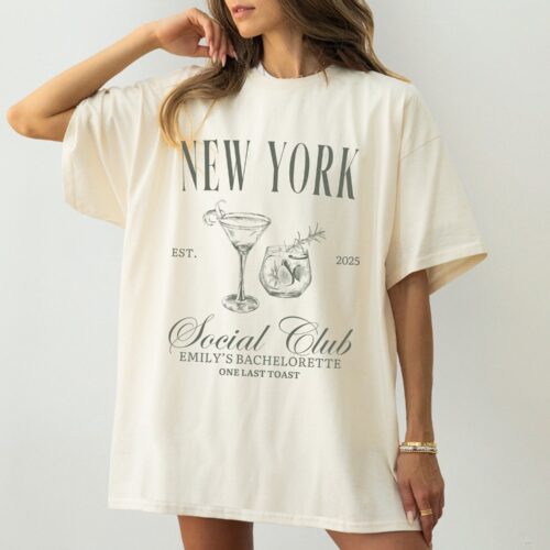 NY Bachelorette Shirts: Personalized & Luxe Favors image 0