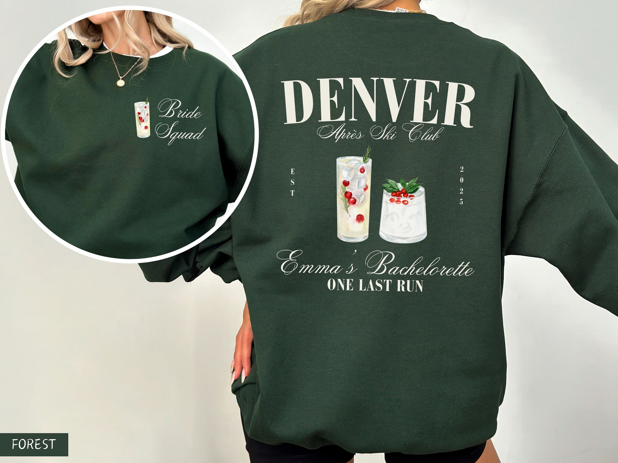 Aspen Ski Bachelorette: Custom Shirts & Sweatshirts image 2