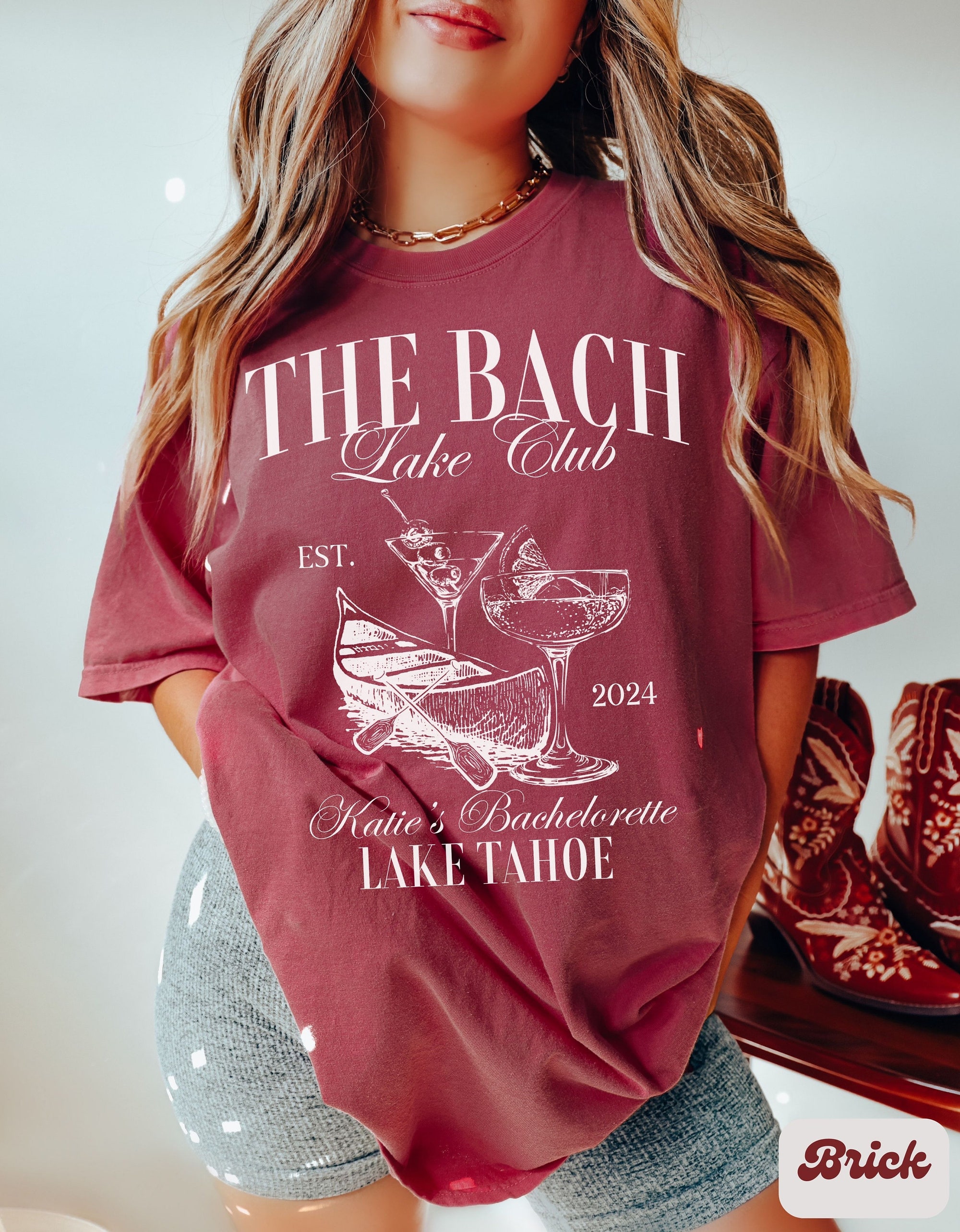 Lake & Camp Bachelorette Shirts - Custom Hiking Girls Trip Tees image 3