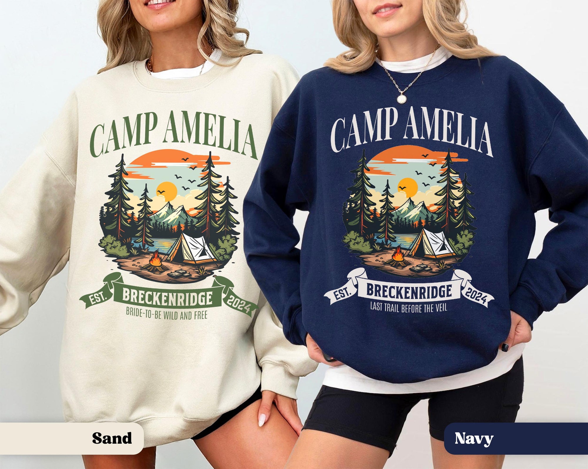 Camp Bachelorette Sweatshirts: Custom Mountain & Hiking Gear image 2