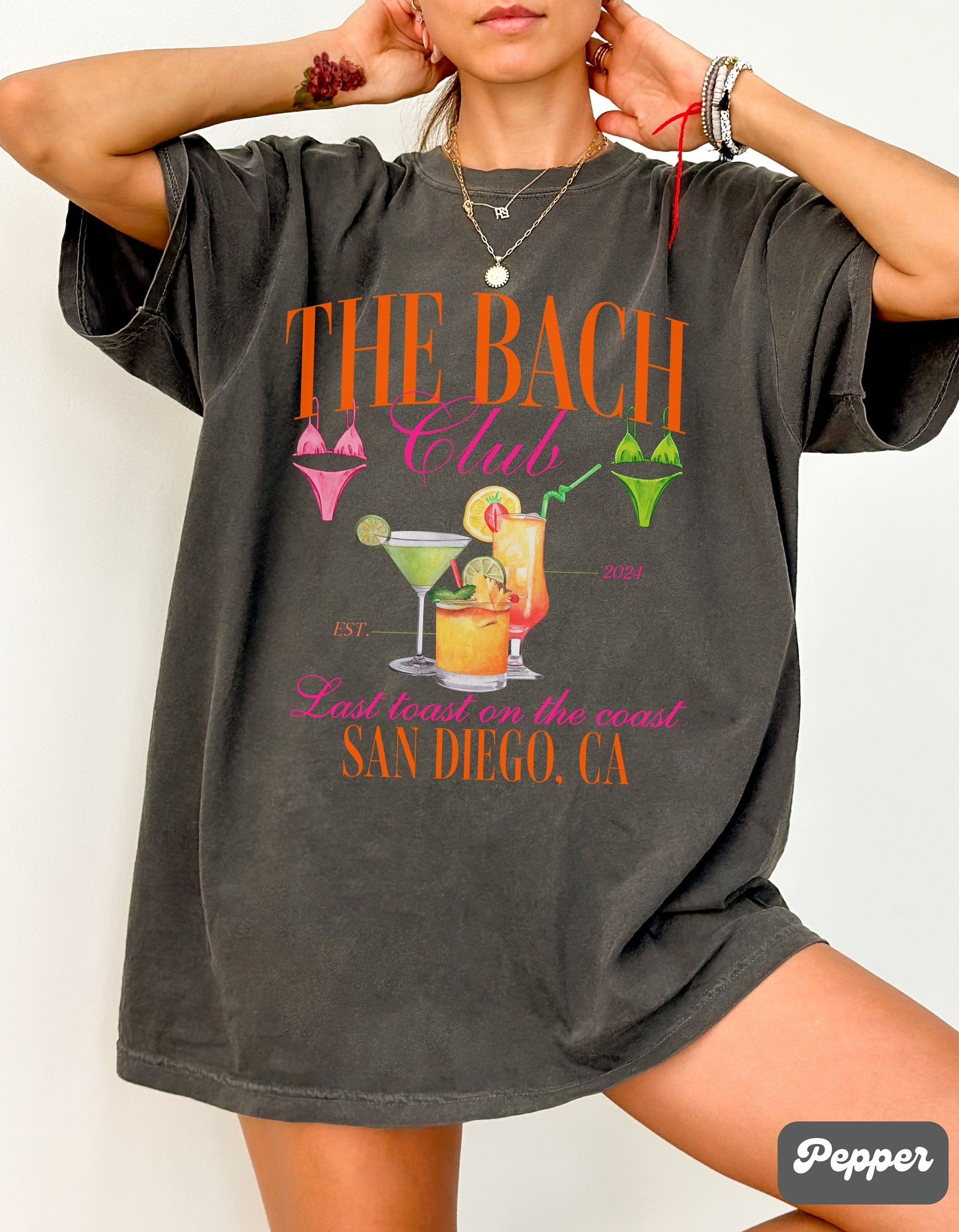 Custom Beach Bachelorette Party Shirts - Last Toast Tees image 3