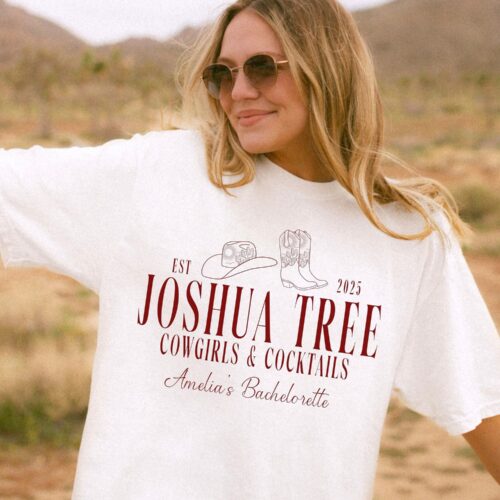 Custom Joshua Tree Bachelorette Party Tree Bach: Custom Tees & Cowgirl Bridal Gifts image 0