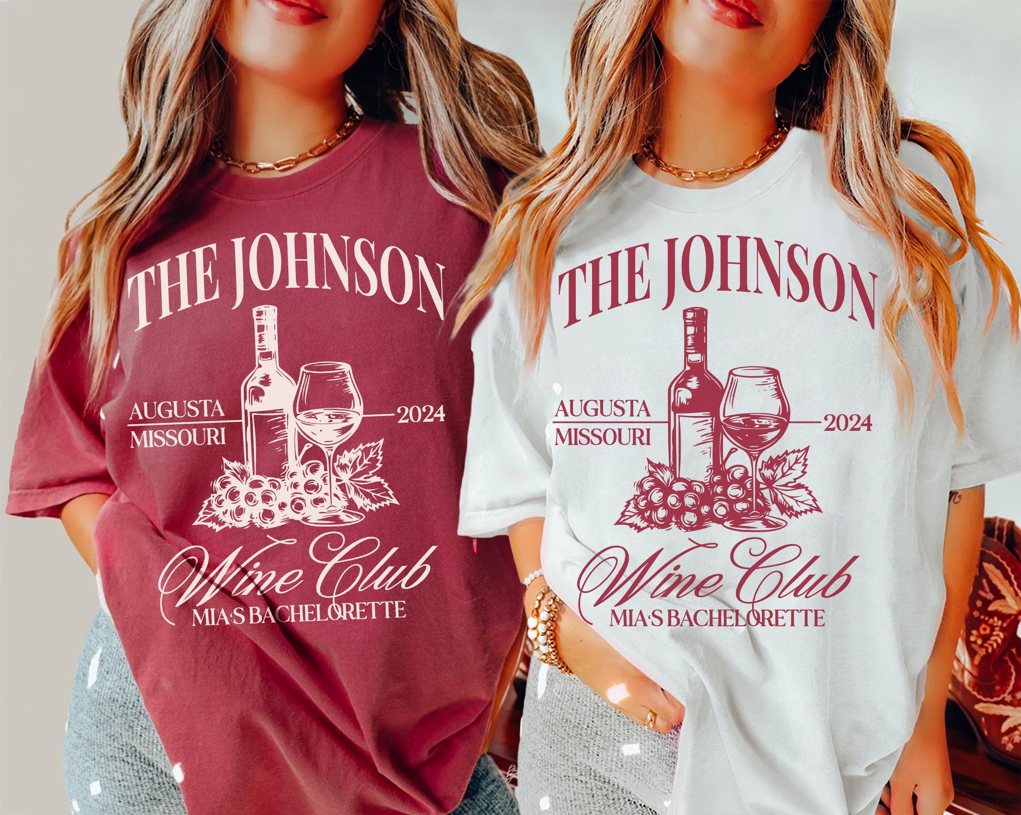 Winery Bachelorette: Custom Shirts for Wine-Themed Parties image 0