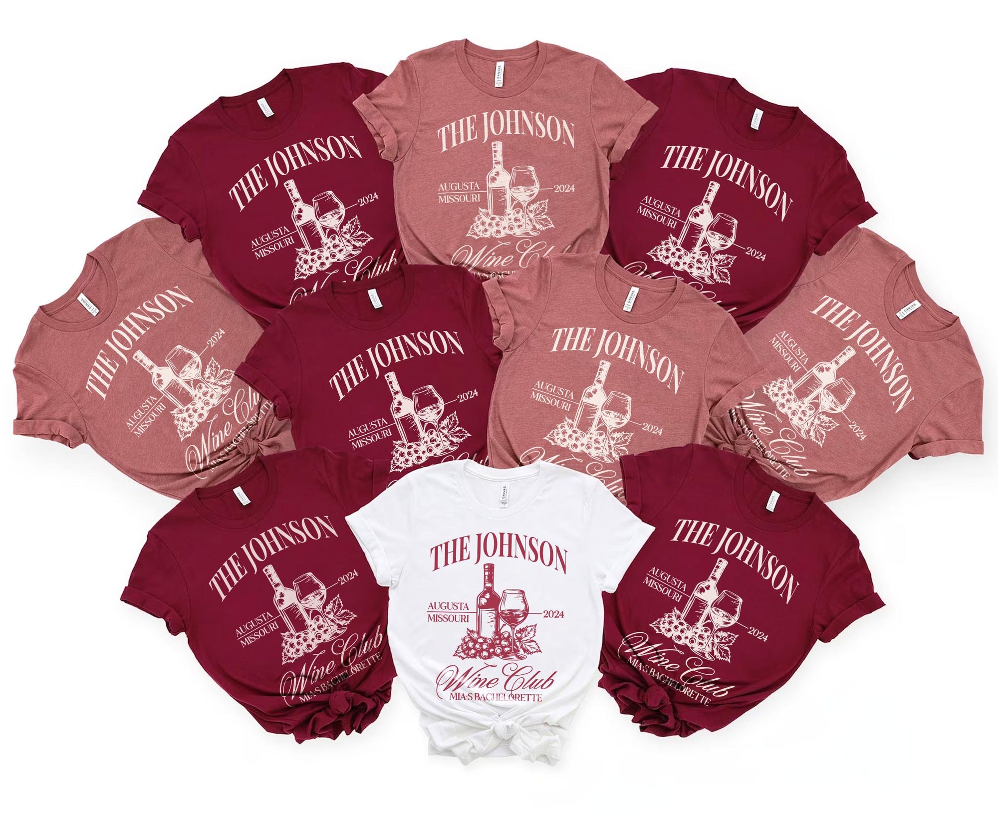 Custom Wine-Themed Bachelorette & Bridal Party Shirt image 0
