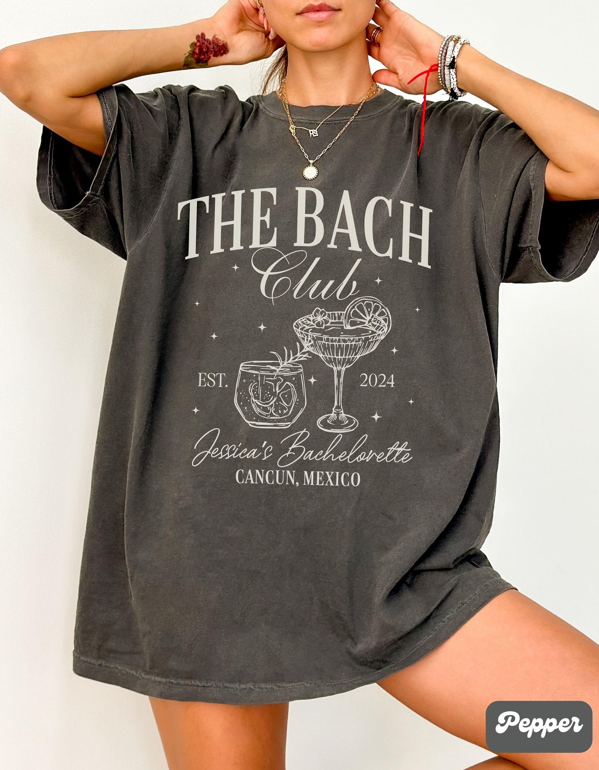 The Bach Club - Custom Beach Bachelorette & Bride Shirts image 3