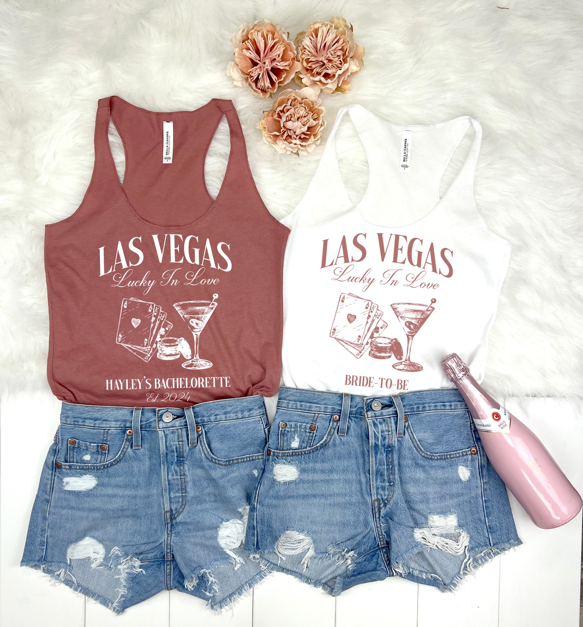 Las Vegas Bachelorette: Lucky In Love T-Shirt & Bride Gear image 2