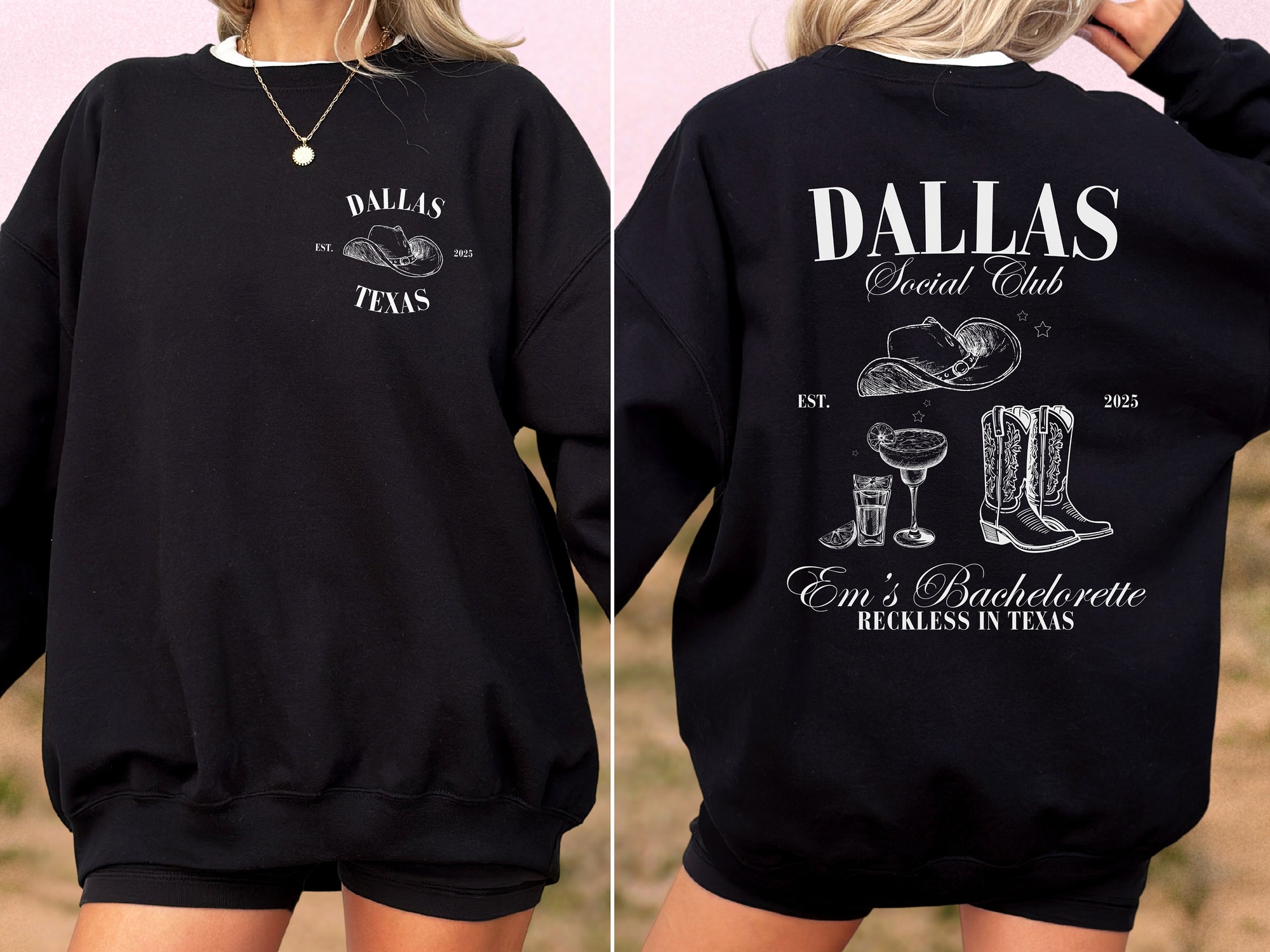 Western Bachelorette Party Austin Bach: Custom Western Sweatshirts & Gifts image 3