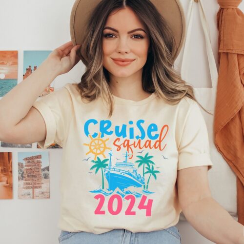 Cruise 2024 Squad Shirts - Family & Bachelorette Beach Tees image 0