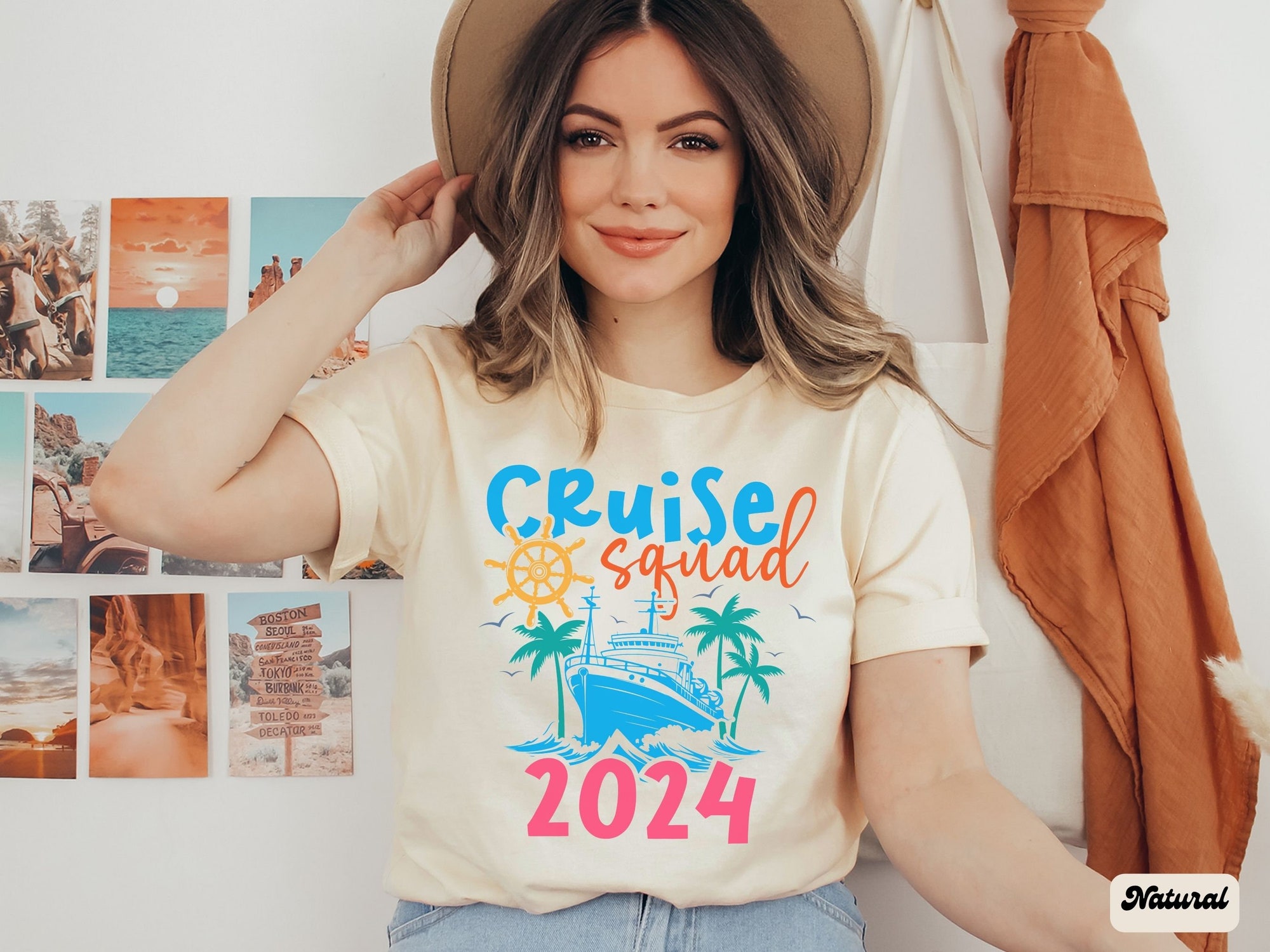 Cruise 2024 Squad Shirts - Family & Bachelorette Beach Tees image 0