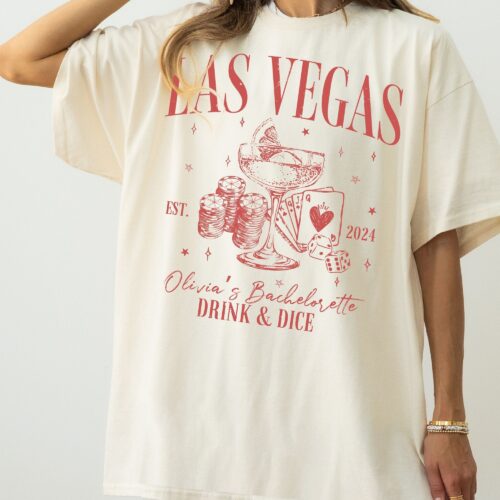 Retro Vegas Bachelorette: Casino Shirts & Custom Bridal Gifts image 0