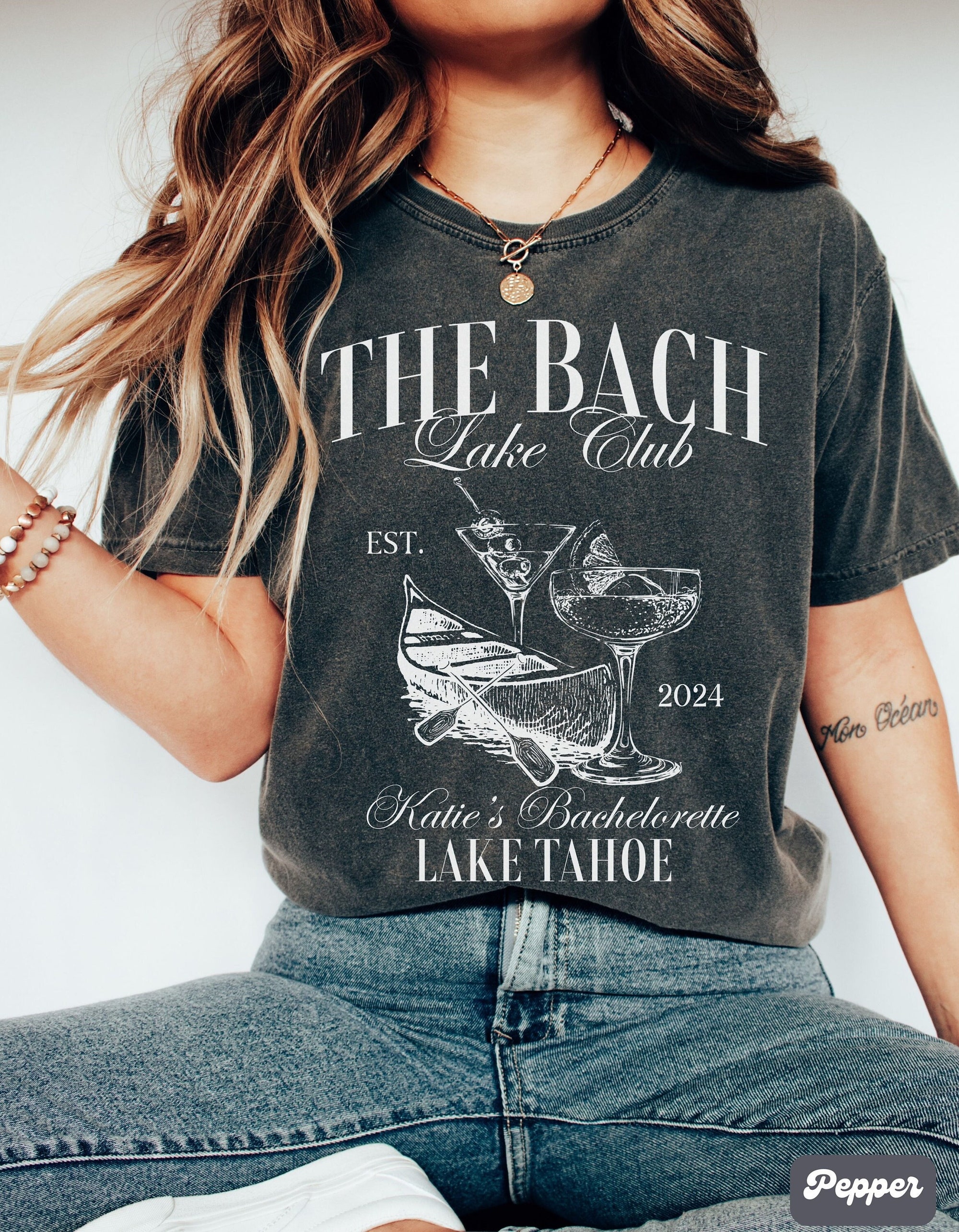 Lake & Camp Bachelorette Shirts - Custom Hiking Girls Trip Tees image 0