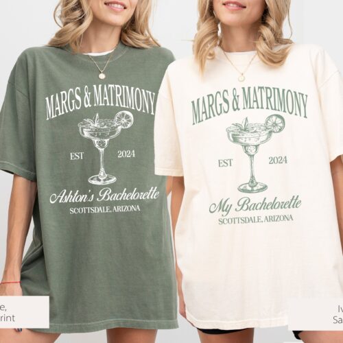 Margs & Matrimony Bachelorette: Custom Luxury Fiesta Party Shirts image 0