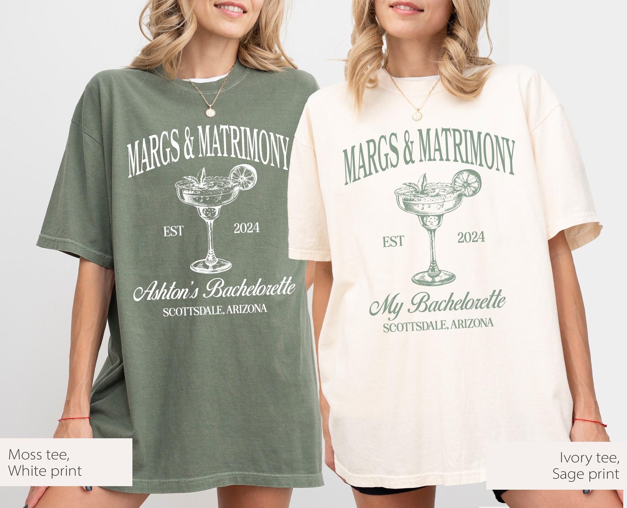 Margs & Matrimony Bachelorette: Custom Luxury Fiesta Party Shirts image 0